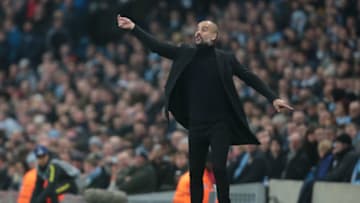 Manchester City manager Pep Guardioladuring UEFA Champions League - Group C match between Manchester City and Celtic at City of Manchester Stadium 06 Dec 2016 (Photo by Kieran Galvin/NurPhoto via Getty Images)