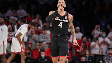 UConn guard Tyrese Martin celebrates against St. John's basketball (Wendell Cruz-USA TODAY Sports)