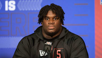 Jordan Davis, NFL Combine (Mandatory Credit: Trevor Ruszkowski-USA TODAY Sports)