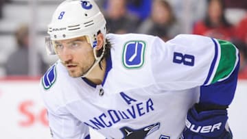 CALGARY, AB - NOVEMBER 11: Chris Tanev