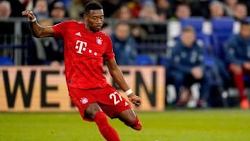 GELSENKIRCHEN, GERMANY - MARCH 3: David Alaba of Bayern Munchen during the German DFB Pokal match between Schalke 04 v Bayern Munchen at the Veltins Arena on March 3, 2020 in Gelsenkirchen Germany (Photo by Jeroen Meuwsen/Soccrates/Getty Images)