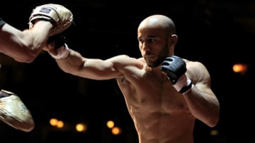 CHICAGO, ILLINOIS - JUNE 05: Marlon Moraes of Brazil trains during UFC 238 Cejudo v Moraes: Open Workouts at Chicago Theatre on June 05, 2019 in Chicago, Illinois. (Photo by Dylan Buell/Zuffa LLC/Zuffa LLC)