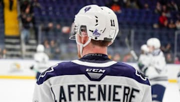 Potential Toronto Maple Leafs draft pick Alexis Lafreniere. (Photo by Mathieu Belanger/Getty Images)