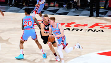Kevin Huerter #3 of the Atlanta Hawks (Photo by Scott Cunningham/NBAE via Getty Images)