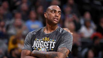 DENVER, CO - MARCH 9: Darrell Arthur #00 of the Denver Nuggets looks on during the game against the Los Angeles Lakers on March 9, 2018 at the Pepsi Center in Denver, Colorado. NOTE TO USER: User expressly acknowledges and agrees that, by downloading and/or using this Photograph, user is consenting to the terms and conditions of the Getty Images License Agreement. Mandatory Copyright Notice: Copyright 2018 NBAE (Photo by Garrett Ellwood/NBAE via Getty Images)