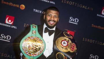 STOCKHOLM, SWEDEN - JANUARY 15: Badou Jack walks the red carpet when arriving at Idrottsgalan, the annual Swedish sports awards gala held at the Ericsson Globe Arena on January 15, 2018 in Stockholm, Sweden. (Photo by Michael Campanella/Getty Images)