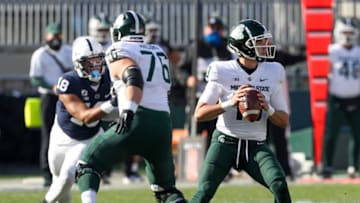 Payton Thorne, Michigan State Spartans. (Mandatory Credit: Matthew OHaren-USA TODAY Sports)