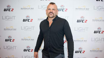 LAS VEGAS, NV - MARCH 4: Chuck Liddell poses for a picture on the red carpet during the EA Sports UFC 2 Launch Party at LIGHT Nightclub in the Mandalay Bay resort and casino on March 4, 2016 in Las Vegas, Nevada. (Photo by Brandon Magnus/Zuffa LLC/Zuffa LLC via Getty Images)