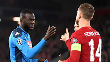 Liverpool, Kalidou Koulibaly, Jordan Henderson (Photo by Michael Regan/Getty Images)