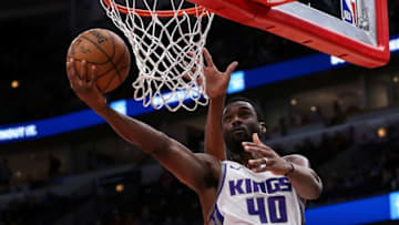 CHICAGO, ILLINOIS - JANUARY 24: Harrison Barnes #40 of the Sacramento Kings attempts a shot in the first quarter against the Chicago Bulls at the United Center on January 24, 2020 in Chicago, Illinois. NOTE TO USER: User expressly acknowledges and agrees that, by downloading and or using this photograph, User is consenting to the terms and conditions of the Getty Images License Agreement. (Photo by Dylan Buell/Getty Images)