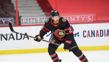 OTTAWA, ON - JANUARY 15: Connor Brown #28 of the Ottawa Senators skates against the Toronto Maple Leafs at Canadian Tire Centre on January 15, 2021 in Ottawa, Ontario, Canada. (Photo by Matt Zambonin/Freestyle Photography/Getty Images)