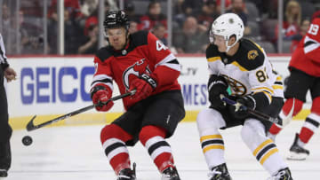 New Jersey Devils defenseman Josh Jacobs (40): (Ed Mulholland-USA TODAY Sports)