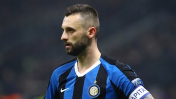 MILAN, ITALY - FEBRUARY 09: Marcelo Brozovic of FC Internazionale looks on during the Serie A match between FC Internazionale and AC Milan at Stadio Giuseppe Meazza on February 9, 2020 in Milan, Italy. (Photo by Marco Luzzani - Inter/Inter via Getty Images)