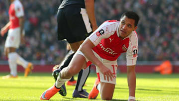 LONDON, ENGLAND - MARCH 13: Alexis Sanchez of Arsenal during the Emirates FA Cup match between Arsenal and Watford at the Emirates Stadium on March 13, 2016 in London, England. (Photo by Catherine Ivill - AMA/Getty Images)