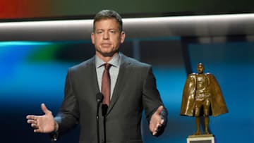 SAN FRANCISCO, CA - FEBRUARY 06: Former NFL player Troy Aikman speaks onstage during the 5th Annual NFL Honors at Bill Graham Civic Auditorium on February 6, 2016 in San Francisco, California. (Photo by Tim Mosenfelder/Getty Images)