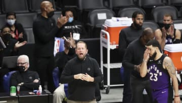 LOS ANGELES, CALIFORNIA - MAY 04: Toronto Raptors head coach Nick Nurse (Photo by Meg Oliphant/Getty Images)