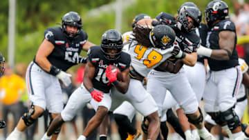 Cincinnati Bearcats running back Charles McClelland runs with the ball against Kennesaw State. USA Today.