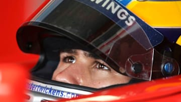SYDNEY, AUSTRALIA - FEBRUARY 02: Robert Wickens of Team Canada watches the monitors during qualifying for the Australian A1 Grand Prix at Eastern Creek Raceway on February 2, 2008 in Sydney, Australia. (Photo by Brendon Thorne/Getty Images)