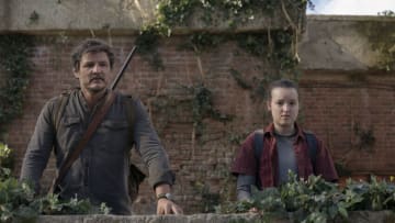 Joel (Pedro Pascal) and Ellie (Bella Ramsey) in The Last of Us Episode 9. Photograph by Liane Hentscher/HBO
