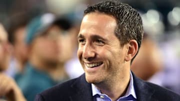 Sep 1, 2016; Philadelphia, PA, USA; Philadelphia Eagles general manger Howie Roseman on the sidelines during the fourth quarter against the New York Jets at Lincoln Financial Field. The Eagles defeated the Jets, 14-6. Mandatory Credit: Eric Hartline-USA TODAY Sports