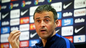 Luis Enrique Martinez during the press conference after the FC Barcelona training before the match against Leganes, in Barcelona, on February 18, 2017. (Photo by Urbanandsport/NurPhoto via Getty Images)