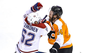 Sean Couturier #14 of the Philadelphia Flyers (Photo by Elsa/Getty Images)