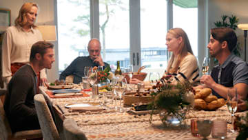 ACCUSED: L-R: Laila Robins, Evan Gamble, Keith Carradine, Lyla Porter-Follows and Daniel Greenberg in the “Billy’s Story” season finale episode of ACCUSED airing Tuesday, May 9 (9:01-10:00 PM ET/PT) on FOX. ©2023 Fox Media LLC. CR: Steve Wilkie/FOX