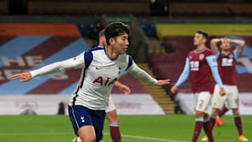Tottenham Hotspur's South Korean striker Son Heung-Min (Photo by LINDSEY PARNABY/POOL/AFP via Getty Images)