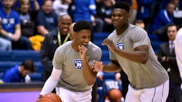 Duke basketball alums (Photo by Lance King/Getty Images)