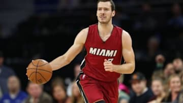 Nov 25, 2015; Auburn Hills, MI, USA; Miami Heat guard Goran Dragic (7) bring the ball up the court during the second quarter of the game against the Detroit Pistons at The Palace of Auburn Hills. The Pistons defeated the Heat 104-81. Mandatory Credit: Leon Halip-USA TODAY Sports