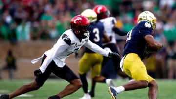 Cincinnati Bearcats wide receiver Tre Tucker in a game against the Notre Dame Fighting Irish.