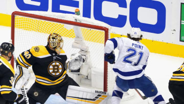Tuukka Rask #40 of the Boston Bruins (Photo by Andre/Ringuette/Getty Images)