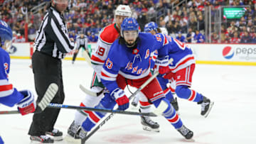 New York Rangers center Mika Zibanejad (93)