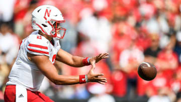 BOULDER, CO - SEPTEMBER 7: Quarterback Adrian Martinez #2 of the Nebraska Cornhuskers takes a snap in the third quarter of a game against the Colorado Buffaloes at Folsom Field on September 7, 2019 in Boulder, Colorado. (Photo by Dustin Bradford/Getty Images)