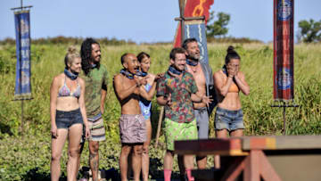 "What Happened on Exile, Stays on Exile" - Andrea Boehlke, Oscar "Ozzy" Lusth, Tai Trang, Debbie Wanner, Zeke Smith, Jeff Varner and Sarah Lacina on the seventh episode of SURVIVOR: Game Changers, airing Wednesday, April 12 (8:00-9:00 PM, ET/PT) on the CBS Television Network. Photo: Jeffrey Neira/CBS Entertainment ÃÂ©2017 CBS Broadcasting, Inc. All Rights Reserved.