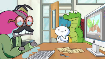 Oddballs (L to R) Gary Anthony Williams as Mr. McFly, James Rallison as James and Julian Gant as Max in Oddballs. Cr. COURTESY OF NETFLIX © 2022