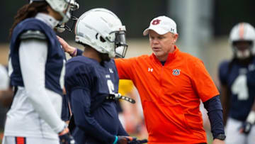 Auburn footballAuburn Tigers offensive coordinator Philip Montgomery during Auburn Tigers football practice at the Woltosz Football Performance Center at in Auburn, Ala., on Monday, April 3, 2023.