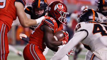 Utah Utes running back Ty Jordan. (Jeffrey Swinger-USA TODAY Sports)