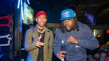 NEW YORK, NY - APRIL 04: Lio Rush (L) and Wale attend Wale's 5th Annual Wale Maniacaption at Sony Hall on April 4, 2019 in New York City. (Photo by Steven Ferdman/WireImage)