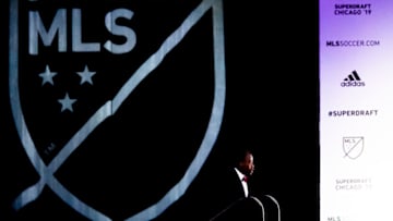 CHICAGO, IL - JANUARY 11: Anderson Asiedu is selected as the number twenty-four overall pick to the Atlanta United FC in the first round of the MLS SuperDraft on January 11, 2019, at McCormick Place in Chicago, IL. (Photo by Patrick Gorski/Icon Sportswire via Getty Images)