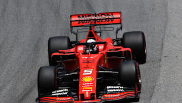 SAO PAULO, BRAZIL - NOVEMBER 16: Sebastian Vettel of Germany driving the (5) Scuderia Ferrari SF90 on track during final practice for the F1 Grand Prix of Brazil at Autodromo Jose Carlos Pace on November 16, 2019 in Sao Paulo, Brazil. (Photo by Charles Coates/Getty Images)