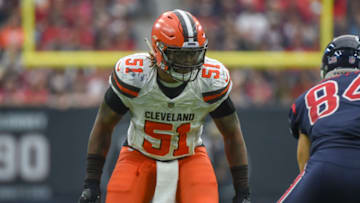 HOUSTON, TX - DECEMBER 02: Cleveland Browns Linebacker Jamie Collins Sr. (51) awaits the snap during the football game between the Cleveland Browns and Houston Texans on December 2, 2018 at NRG Stadium in Houston, Texas. (Photo by Ken Murray/Icon Sportswire via Getty Images)