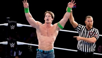 John Cena defeats Baron Corbin during a WWE Live performance at the Knoxville Civic Coliseum in Knoxville, Tennessee on Saturday, January 12, 2019.Kns Kanecheck 0114