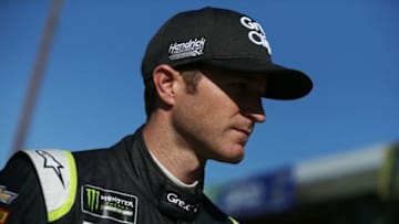 RICHMOND, VA - SEPTEMBER 08: Kasey Kahne, driver of the #5 Great Clips Chevrolet, looks on from the garage area during Practice for the Monster Energy NASCAR Cup Series Federated Auto Parts 400 at Richmond International Raceway on September 8, 2017 in Richmond, Virginia. (Photo by Sean Gardner/Getty Images)