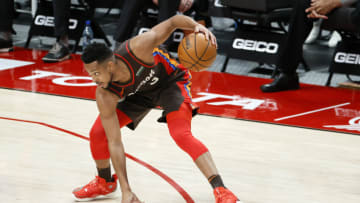 CJ McCollum #3 of the Portland Trail Blazers in action against the New Orleans Pelicans (Photo by Steph Chambers/Getty Images)