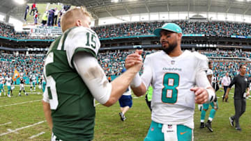 MIAMI GARDENS, FL - OCTOBER 22: Quarterbacks Matt Moore (Photo by Rob Foldy/Getty Images)