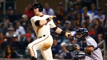 Nov 7, 2015; Phoenix, AZ, USA; San Francisco Giants infielder Christian Arroyo during the Arizona Fall League Fall Stars game at Salt River Fields. Mandatory Credit: Mark J. Rebilas-USA TODAY Sports