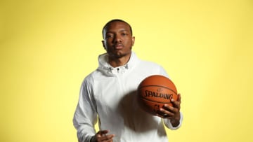 CHICAGO, IL - MAY 15: NBA Draft Prospect, Wendell Carter poses for a portrait during the 2018 NBA Combine circuit on May 15, 2018 at the Intercontinental Hotel Magnificent Mile in Chicago, Illinois. NOTE TO USER: User expressly acknowledges and agrees that, by downloading and/or using this photograph, user is consenting to the terms and conditions of the Getty Images License Agreement. Mandatory Copyright Notice: Copyright 2018 NBAE (Photo by Joe Murphy/NBAE via Getty Images)