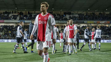 ALMELO, NETHERLANDS - FEBRUARY 9: Nicolas Tagliafico of Ajax during the Dutch Eredivisie match between Heracles Almelo v Ajax at the Polman Stadium on February 9, 2019 in Almelo Netherlands (Photo by Peter Lous/Soccrates/Getty Images)