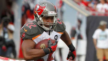 Sep 7, 2014; Tampa, FL, USA; Tampa Bay Buccaneers running back Doug Martin (22) runs with the ball during the first half against the Carolina Panthers at Raymond James Stadium. Mandatory Credit: Kim Klement-USA TODAY Sports